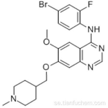 4-kinazolinamin, N- (4-brom-2-fluorfenyl) -6-metoxi-7 - [(1-metyl-4-piperidinyl) metoxi] CAS 443913-73-3